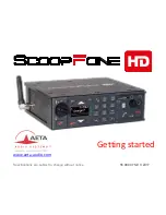 Предварительный просмотр 1 страницы Aeta Audio Systems ScoopFone HD Getting Started