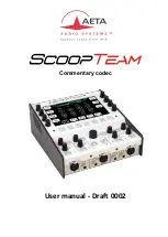 Aeta Audio Systems ScoopTeam User Manual preview