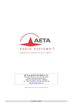 Предварительный просмотр 82 страницы Aeta Audio Systems ScoopTeam User Manual