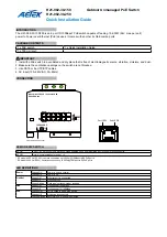 Preview for 1 page of AETEK H21-082-30-150 Quick Installation Manual