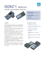 Aethra ISDN71 Technical Specifications preview