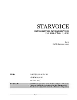 Preview for 2 page of Aethra StarVoice Installation Manual