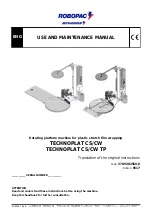 AETNAGROUP ROBOPAC TECHNOPLAT CS/CW Use And Maintenance Manual preview