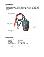 Предварительный просмотр 2 страницы AETOOL GLOW PLUG ANALYSER User Manual