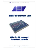 AEV BSM Evolution USB User Manual предпросмотр