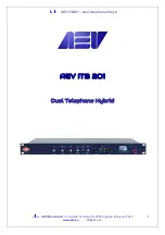 Preview for 1 page of AEV ITB 2O1 Quick Start Manual