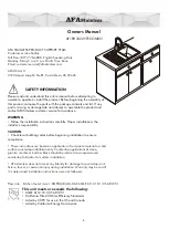 Предварительный просмотр 2 страницы AFA AF1RH33229TECOMBO Owner'S Manual