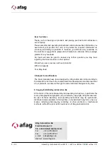 Preview for 2 page of Afag 11001864 Assembly And Operating Instructions Manual