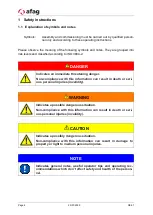 Preview for 4 page of Afag 15006002 Original Operating Instructions