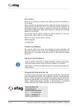 Preview for 2 page of Afag 50386049 Assembly And Operating Instructions Manual