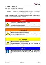 Preview for 5 page of Afag IRG 1-MS Translation Of Original Operating Instructions