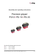 Afag PG 12 Assembly And Operating Instructions Manual preview