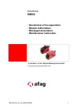 Afag RM 63 Instructions Manual preview