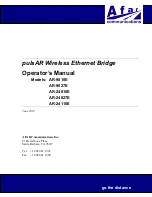 Предварительный просмотр 1 страницы Afar AR-24010E Operator'S Manual