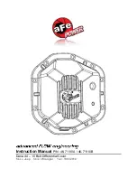 Предварительный просмотр 1 страницы aFe Power 46-71110A Instruction Manual