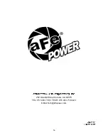 Preview for 16 page of aFe Power 46-71110A Instruction Manual