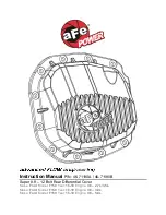 Предварительный просмотр 1 страницы aFe Power 46-71180A Instruction Manual