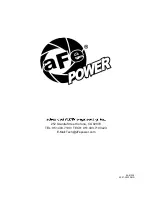 Preview for 20 page of aFe Power 46-71180A Instruction Manual