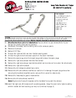 Preview for 1 page of aFe Power 48-46214-YC Installation Instructions Manual