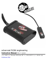 aFe Power 77-46101 SCORCHER HD Manual preview