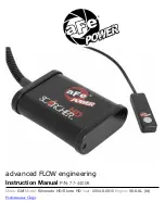 aFe Power 77-46101 SCORCHER HD Manual предпросмотр