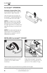 Предварительный просмотр 4 страницы Affinity iLumaLight Owner'S Manual