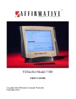 Preview for 1 page of Affirmative YEStablet 7380 User Manual