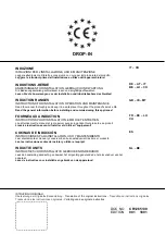 Предварительный просмотр 1 страницы AFG DI7PCIND400 Instructions For Installation, Operation And Maintenance