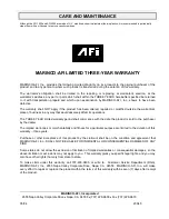 Предварительный просмотр 4 страницы AFi AFI-1000 Manual