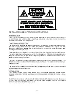 Preview for 2 page of AFi MR-940C-SL Instruction Manual