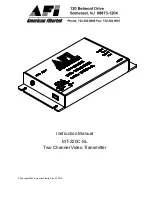 Preview for 1 page of AFi MT-220C-SL Instruction Manual