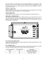 Preview for 3 page of AFi MT-740C Instruction Manual