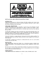 Preview for 2 page of AFi MT-780C Instruction Manual