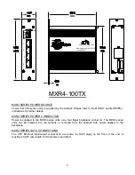 Предварительный просмотр 3 страницы AFi MXR4-100TX Instruction Manual