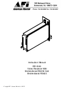 Preview for 1 page of AFi RR-3340 Instruction Manual