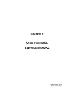 Aficio 5000L Service Manual preview