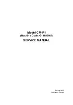 Aficio CM-P1 Service Manual preview