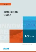 AfiMilk AfiPass II Installation Manual предпросмотр