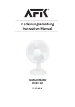 Предварительный просмотр 1 страницы AFK DVT-40.8 Instruction Manual