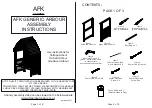 Preview for 1 page of AFK GENERIC ARBOUR Assembly Instructions