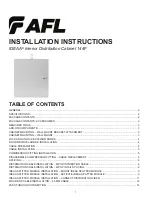 AFL IDEAA 144F Installation Instructions Manual preview