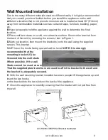 Предварительный просмотр 8 страницы AFLAMO IMPERIAL AV-WM36IMP Owner'S Manual