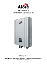 Afore HNS1000TL-1 User Manual preview