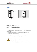 Предварительный просмотр 10 страницы Afore HNS7000TL Installation And Operation Manual