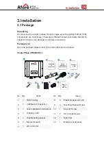 Предварительный просмотр 8 страницы Afore On-Grid Installation And Operation Manual