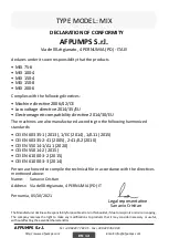 Preview for 25 page of AFPUMPS MIX Use And Maintenance Instructions