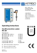 Afriso EURO-INDEX NB 220 Operating Instructions Manual предпросмотр