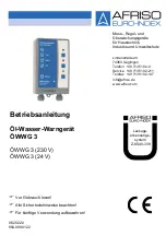 Preview for 2 page of Afriso EURO-INDEX OWWG 3 Operating Instructions Manual