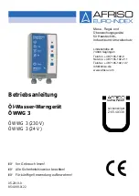 Preview for 3 page of Afriso EURO-INDEX OWWG3 Series Operating Instructions Manual