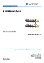 Preview for 1 page of Afriso EURO-INDEX ProCalida IN 1 1/2 Operating Instructions Manual